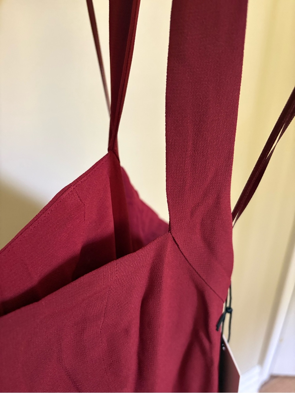 Reformation Jovelle Halter Structured top Square neckline Slit Dress - Picture 7 of 12